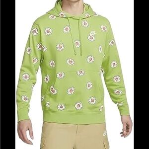 Nike Green Floral Hoodie